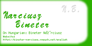 narciusz bineter business card